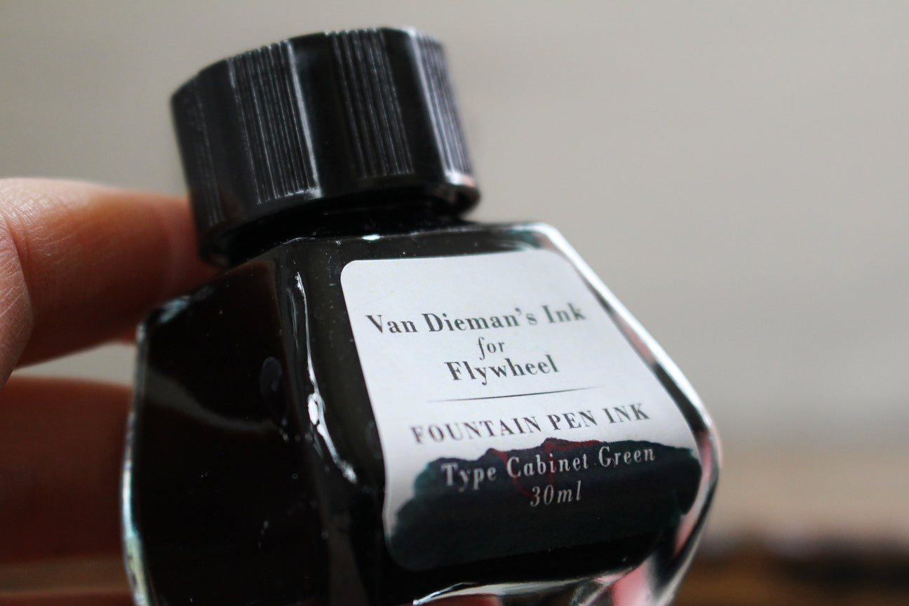 Van Dieman's Flywheel - Type Cabinet Green Fountain Pen Ink