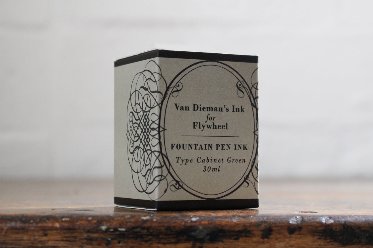 Van Dieman's Flywheel - Type Cabinet Green Fountain Pen Ink