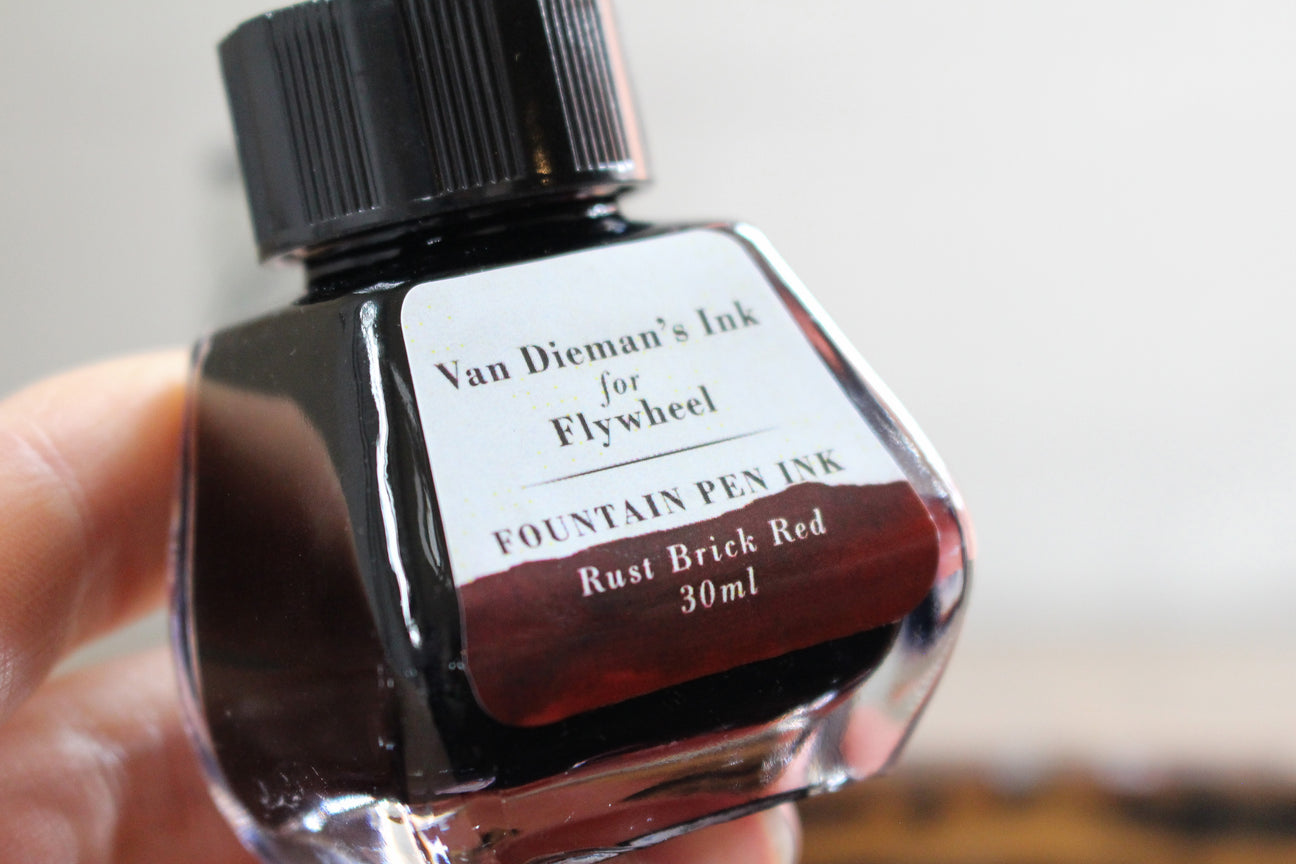 Van Dieman's Flywheel - Rust Brick Red Fountain Pen Ink