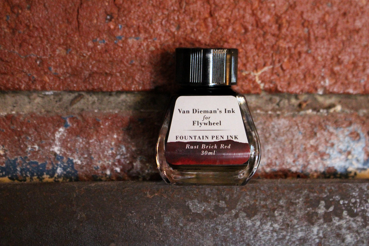 Van Dieman's Flywheel - Rust Brick Red Fountain Pen Ink