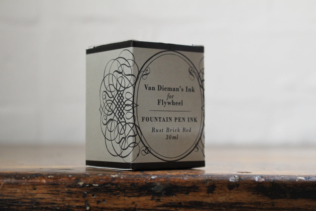 Van Dieman's Flywheel - Rust Brick Red Fountain Pen Ink