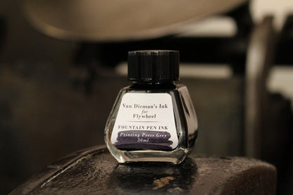 Van Dieman's Flywheel - Printing Press Grey Fountain Pen Ink