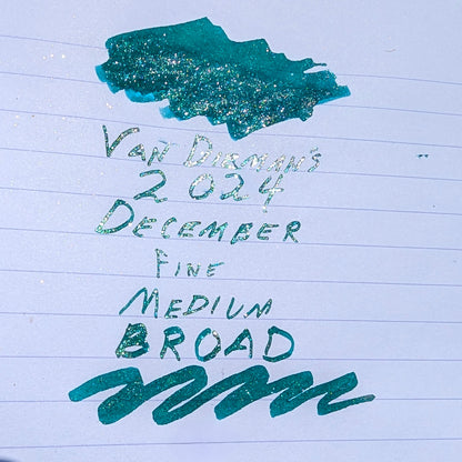 Van Dieman's 2024 December - 100ml Shimmering Fountain Pen Ink