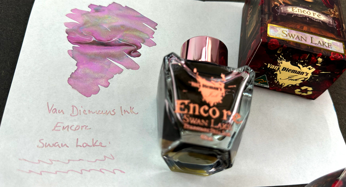 Van Dieman's Encore - Swan Lake 40ml Shimmering Fountain Pen Ink